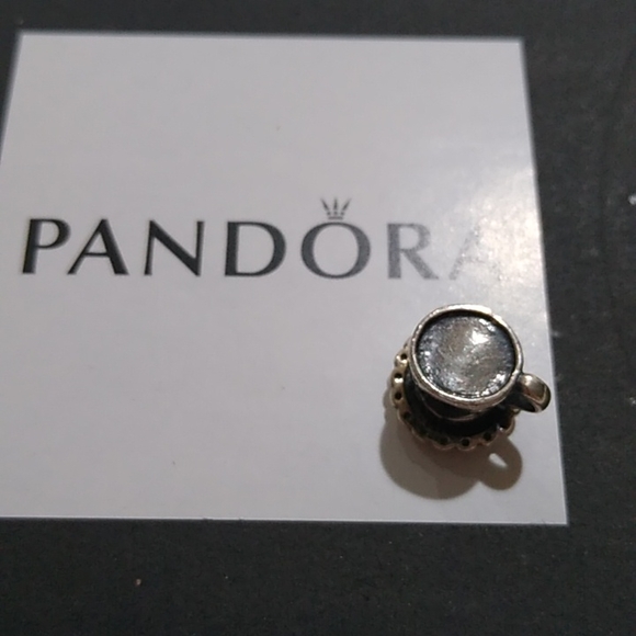 Authentic Pandora Tea Cup Charm 790361 ALE 925 Sterling Silver - Picture 4 of 6